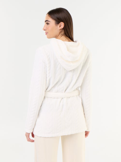 Peignoir à capuche avec poches - Kiabi Peignoir à capuche avec poches - Kiabi