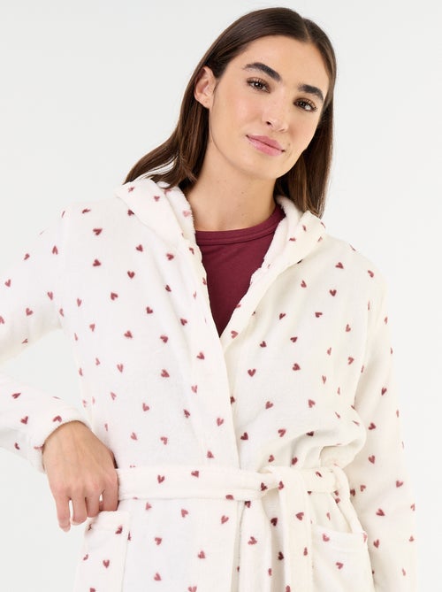 Peignoir à capuche avec poches - Kiabi Peignoir à capuche avec poches - Kiabi