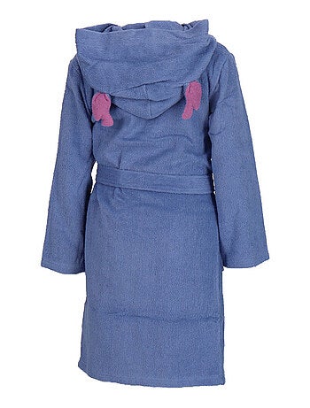 Peignoir à capuche Disney Stitch, Coton bleu