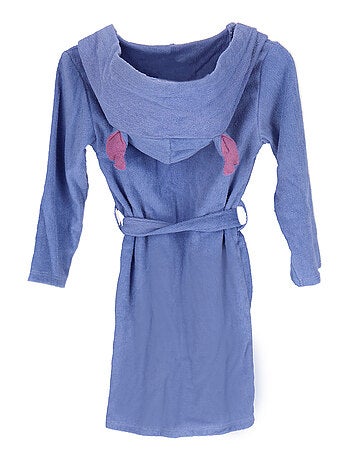 Peignoir à capuche Disney Stitch, Coton bleu