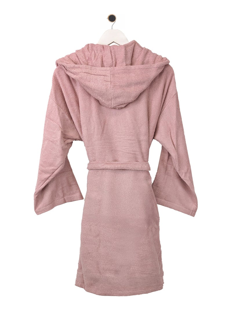 Peignoir à capuche EFFICIENCE PURE Capuche Rose parme - Kiabi