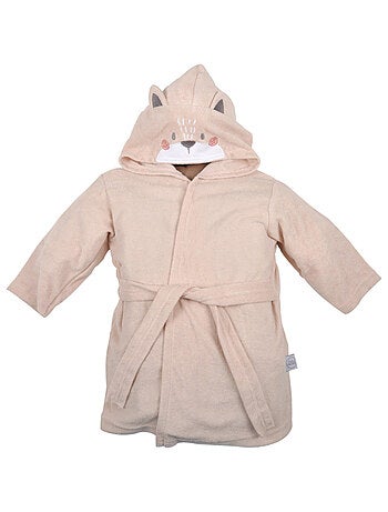 Peignoir à capuche petit renard
