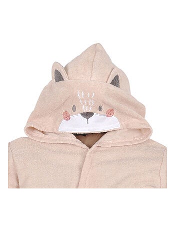 Peignoir à capuche petit renard