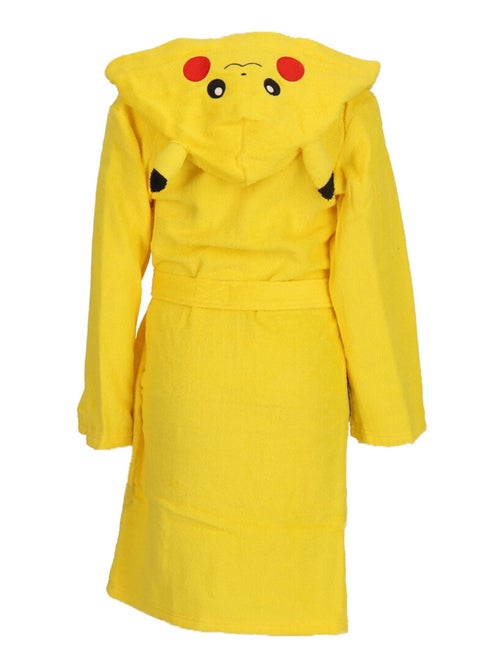 Peignoir à capuche Pokémon Pikachu, Coton jaune - Kiabi