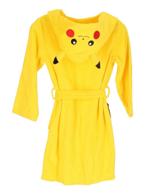 Peignoir à capuche Pokémon Pikachu, Coton jaune - Kiabi