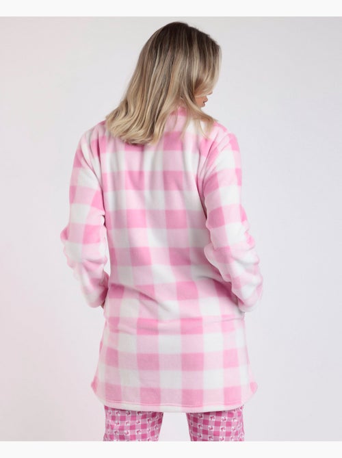Peignoir à manches longues chaud Vichy Mood pour femme BARBIE - Kiabi Peignoir à manches longues chaud Vichy Mood pour femme BARBIE - Kiabi