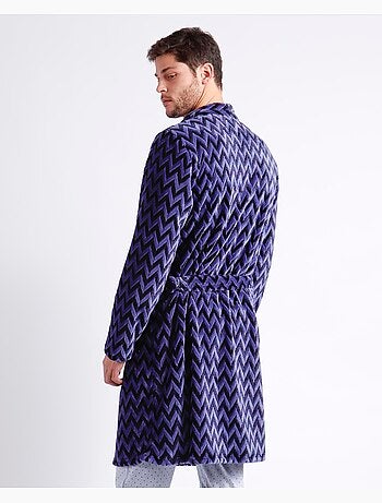 Peignoir à manches longues pour homme ADMAS CLASSIC, motif flèches bleu marine