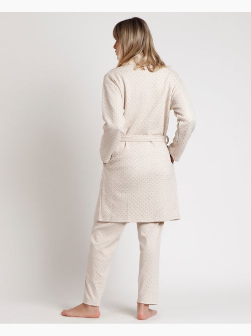 Peignoir à pois bio à manches longues ADMAS CLASSIC pour femme - Kiabi Peignoir à pois bio à manches longues ADMAS CLASSIC pour femme - Kiabi
