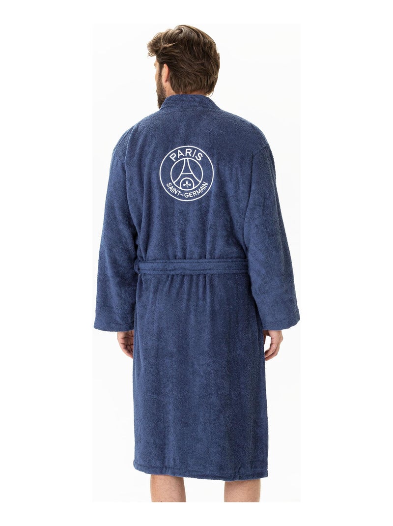 Peignoir adulte 100% coton, PSG PARISIAN Bleu - Kiabi