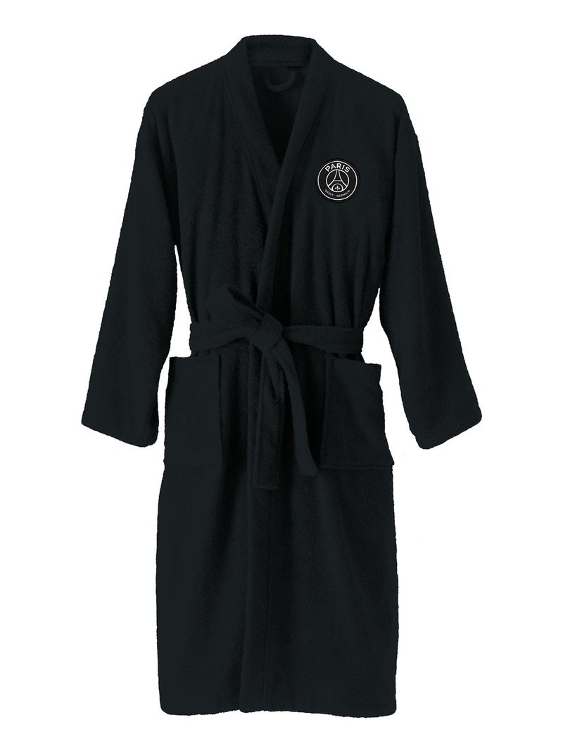 Peignoir adulte 100% coton, PSG PREMIUM Noir - Kiabi