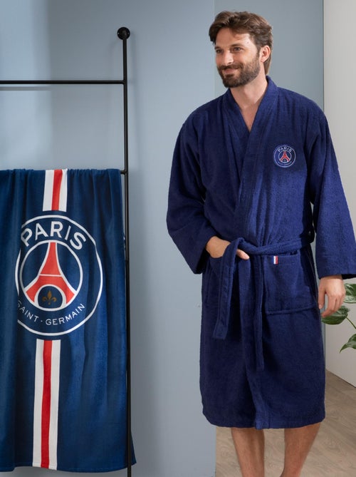Peignoir adulte 100% coton, PSG RUBAN - Kiabi