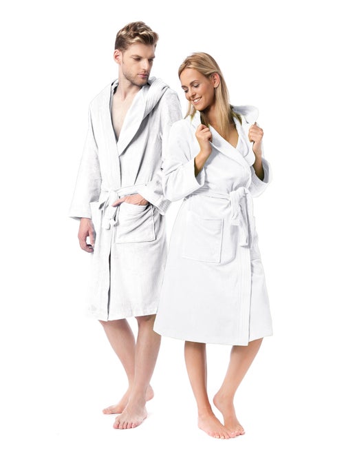 Peignoir adulte à capuche COOL en velours - Kiabi Peignoir adulte à capuche COOL en velours - Kiabi