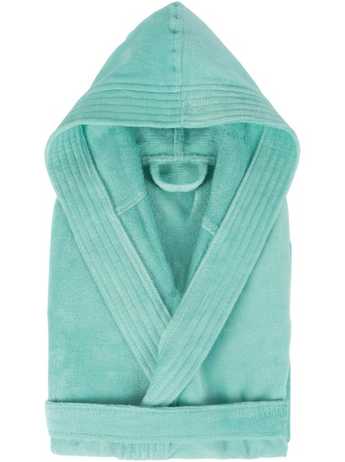 Peignoir adulte à capuche COOL en velours - Kiabi Peignoir adulte à capuche COOL en velours - Kiabi