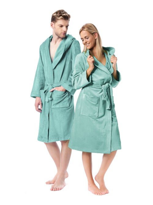 Peignoir adulte à capuche COOL en velours - Kiabi Peignoir adulte à capuche COOL en velours - Kiabi