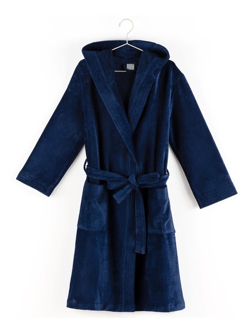 Peignoir adulte à capuche COOL en velours - Kiabi