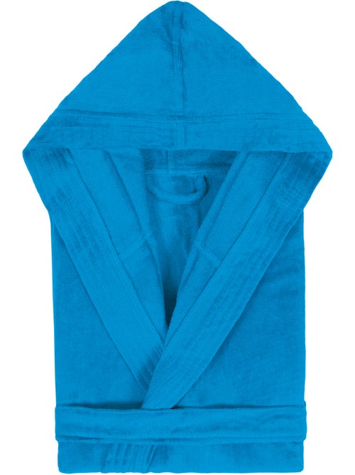 Peignoir adulte à capuche COOL en velours - Kiabi