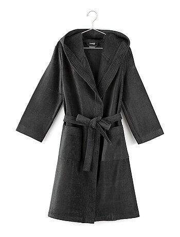 Peignoir adulte à capuche COOL en velours Capuche