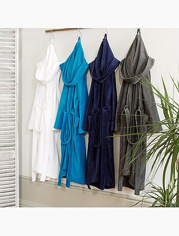 Peignoir adulte à capuche COOL en velours Capuche