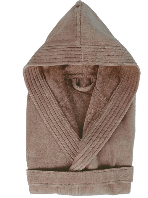 Peignoir adulte à capuche COOL en velours - Kiabi