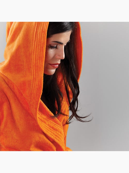 Peignoir adulte à capuche COOL en velours - Kiabi
