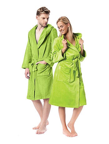 Peignoir adulte à capuche COOL en velours