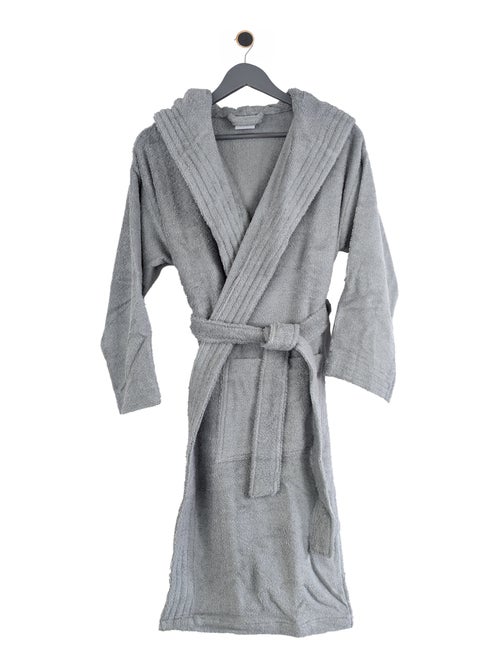 Peignoir adulte à capuche PURE Capuche Courte - Kiabi