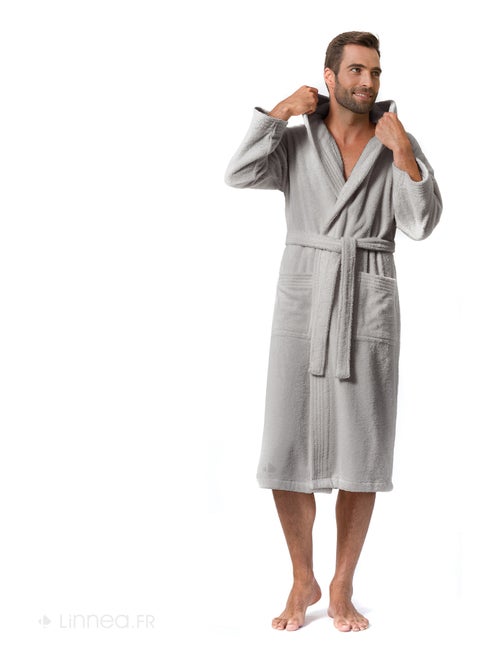 Peignoir adulte à capuche PURE Capuche Courte - Kiabi