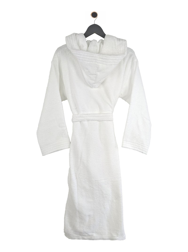 Peignoir adulte à capuche PURE Capuche Courte Blanc - Kiabi