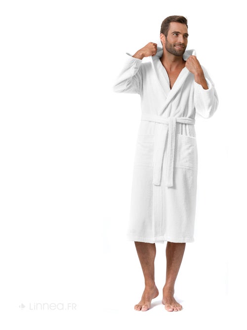 Peignoir adulte à capuche PURE Capuche Courte - Kiabi