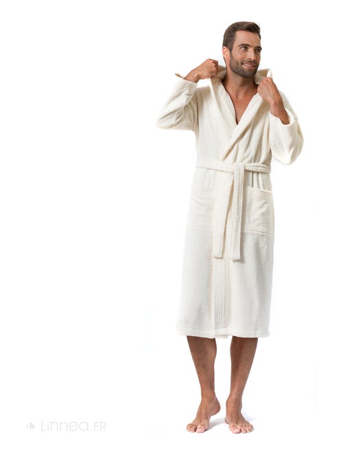 Peignoir adulte à capuche PURE Capuche Courte - Kiabi