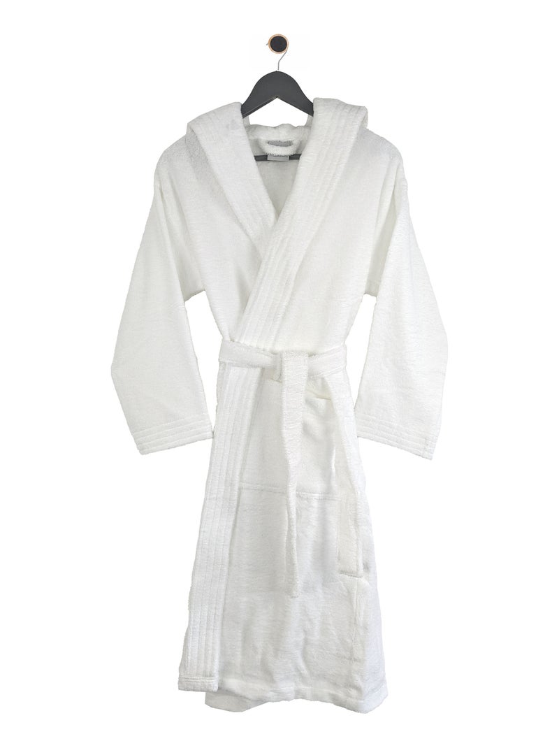 Peignoir adulte à capuche PURE Capuche Standard Blanc - Kiabi