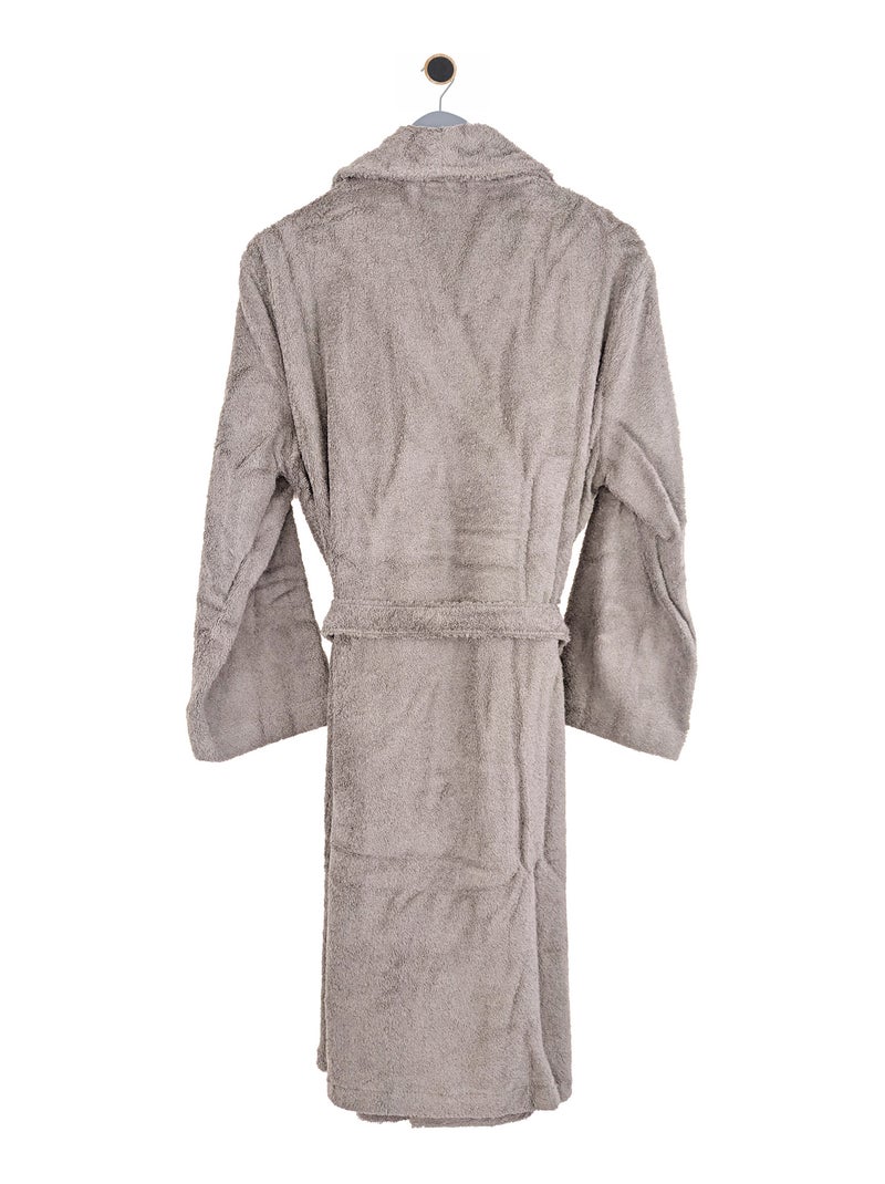 Peignoir adulte col châle PURE Col châle Beige sable - Kiabi