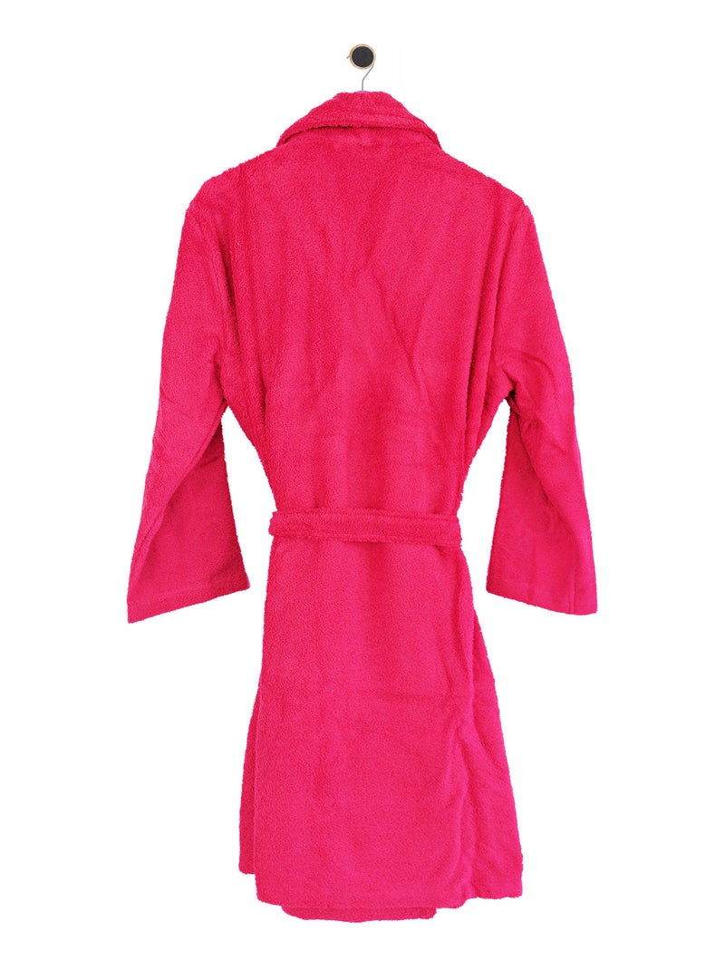 Peignoir adulte col châle PURE Col châle Rose fushia - Kiabi