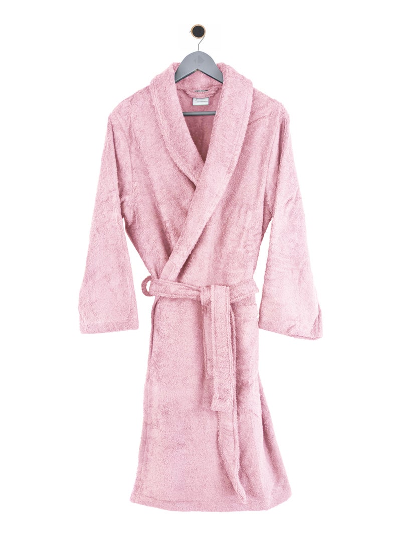 Peignoir adulte col châle PURE Col châle Rose pâle - Kiabi