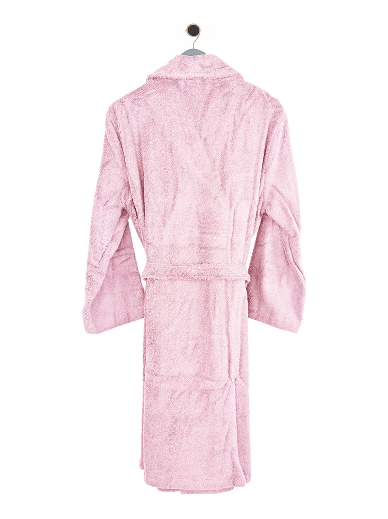 Peignoir adulte col châle PURE Col châle Rose pâle - Kiabi