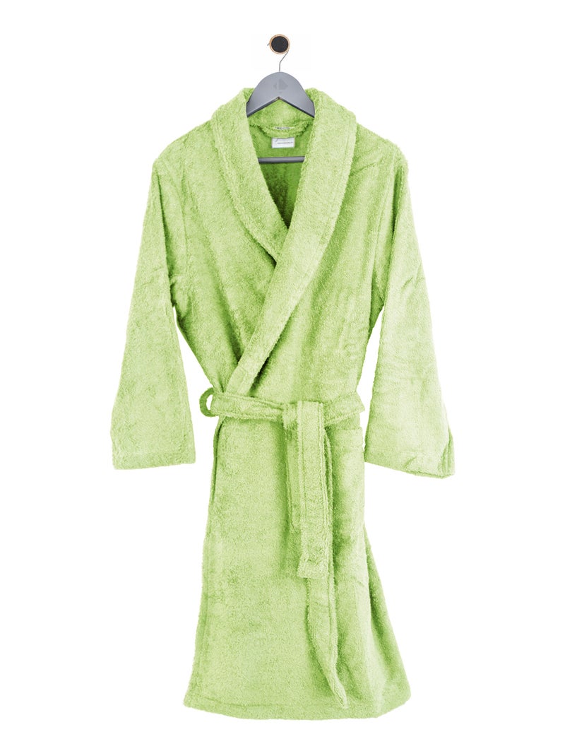 Peignoir adulte col châle PURE Col châle Vert fluo - Kiabi