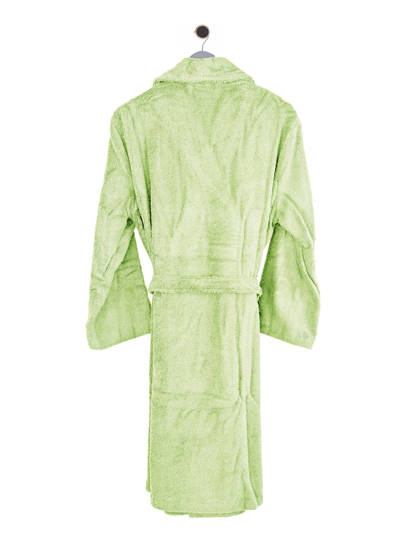 Peignoir adulte col châle PURE Col châle Vert fluo - Kiabi