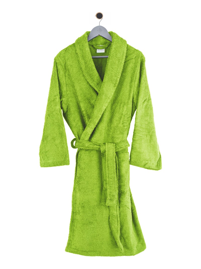 Peignoir adulte col châle PURE Col châle Vert pistache - Kiabi