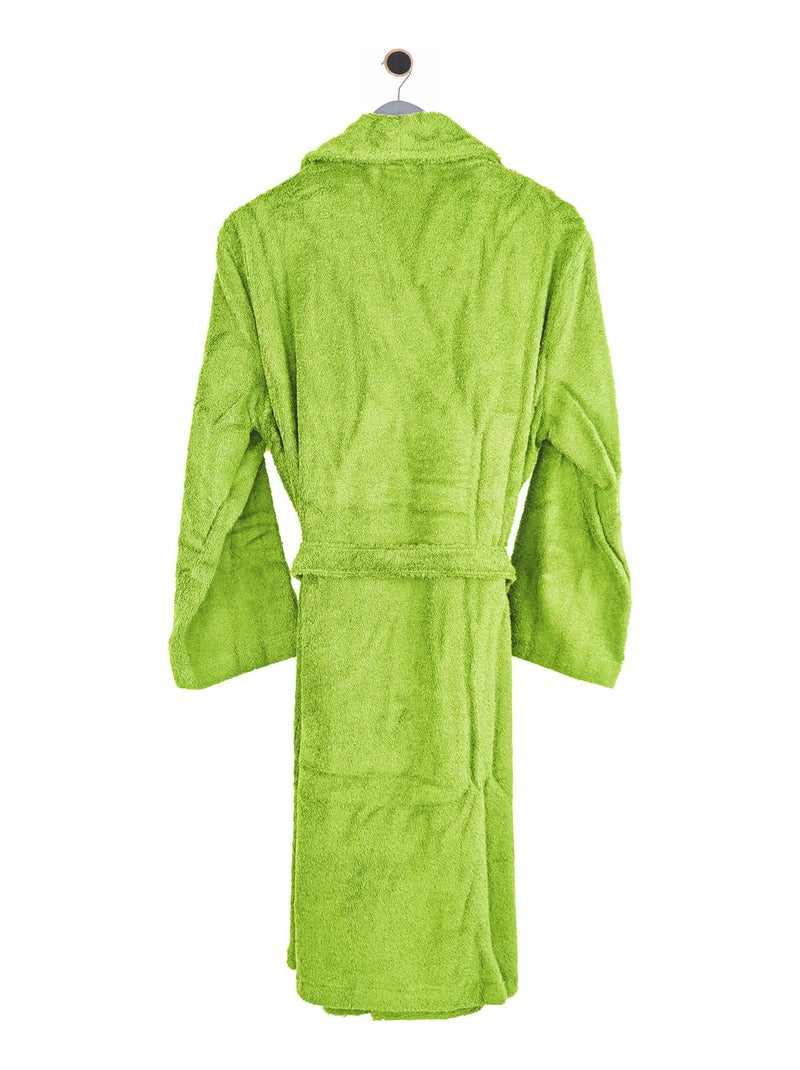 Peignoir adulte col châle PURE Col châle Vert pistache - Kiabi