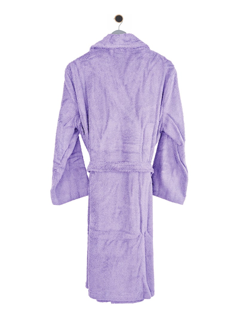 Peignoir adulte col châle PURE Col châle Violet clair - Kiabi