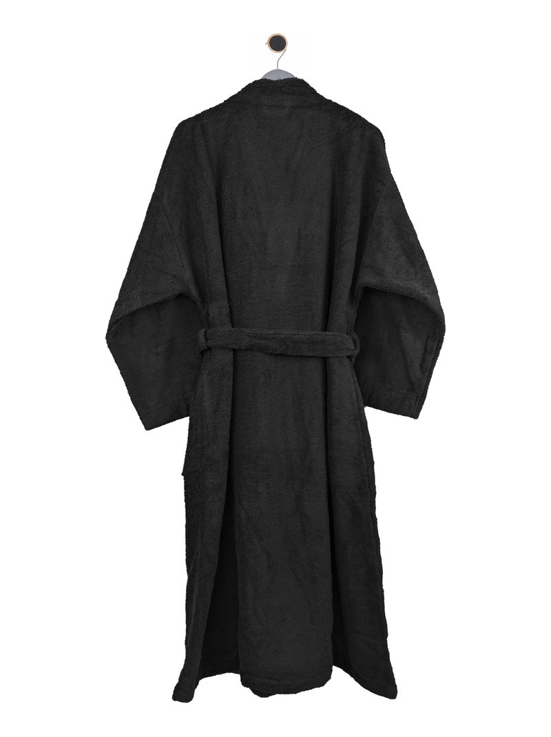 Peignoir adulte col kimono PURE Col kimono Noir Noir - Kiabi