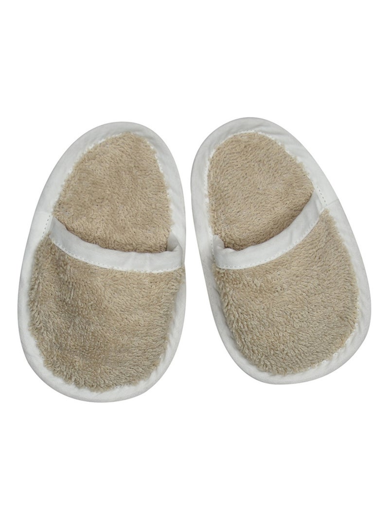 PEIGNOIR AVEC MULES MITCHEL EPONGE BEBE Beige - Kiabi