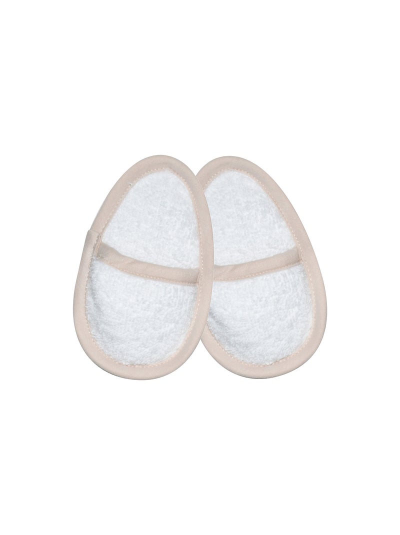 Peignoir avec mules Paolo en éponge Blanc - Kiabi
