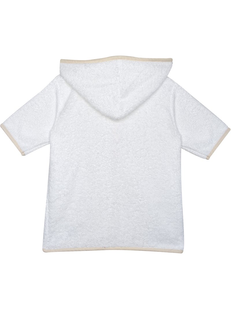 Peignoir avec mules sylvert Blanc - Kiabi