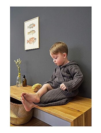 Peignoir Enfant - Gaze de coton.