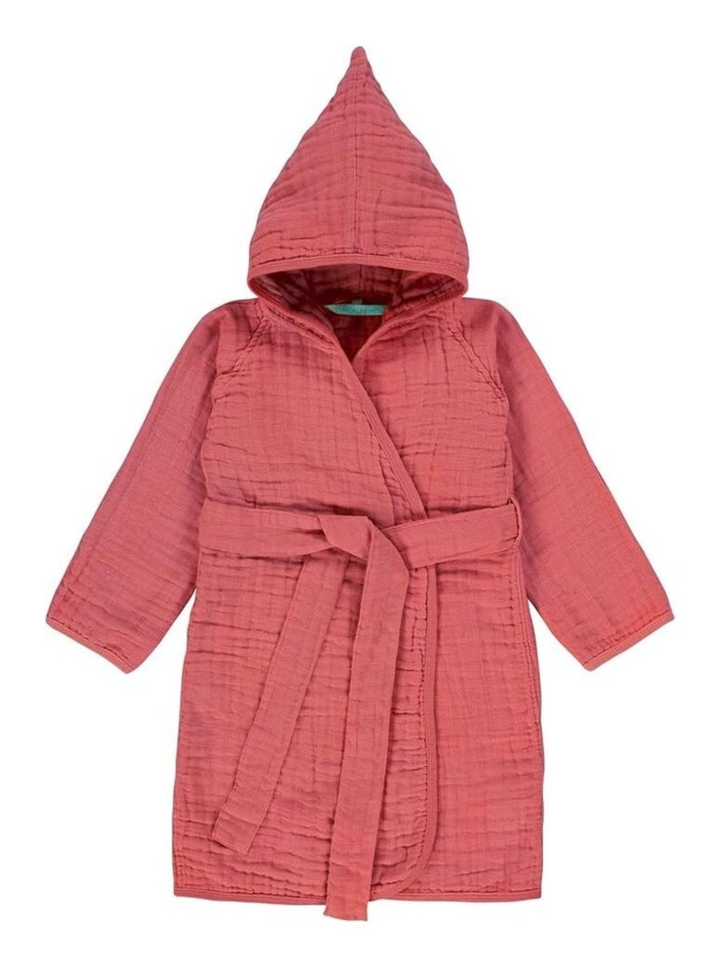Peignoir Bébé - Gaze de Coton - 100 % Coton Rose fushia - Kiabi