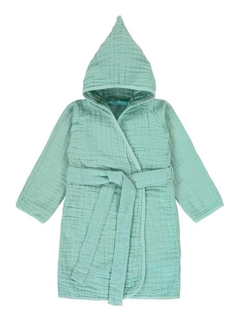 Peignoir Bébé - Gaze de Coton Vert - Kiabi