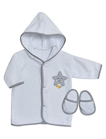 PEIGNOIR BEBE AVEC MULES ETTORE