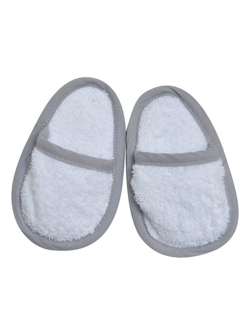 PEIGNOIR BEBE AVEC MULES ETTORE Blanc - Kiabi