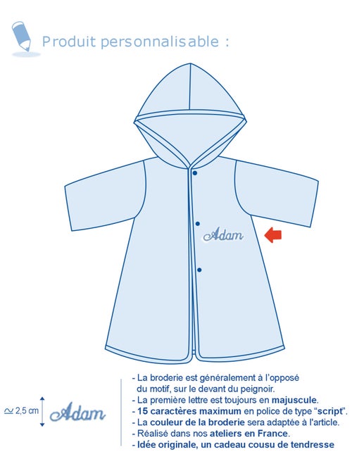 PEIGNOIR BEBE AVEC MULES ETTORE - Kiabi PEIGNOIR BEBE AVEC MULES ETTORE - Kiabi